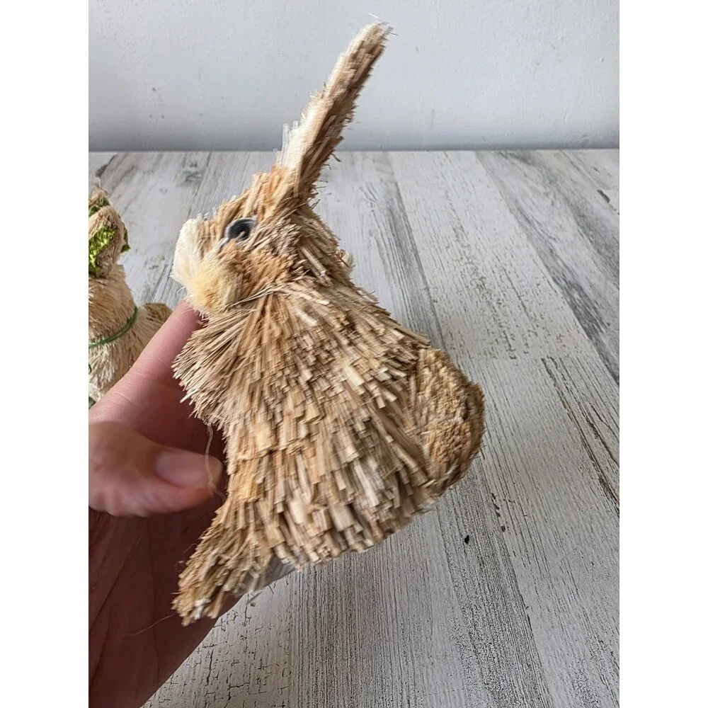 Pier 1 bottle brush rabbit‎ bunny placeholder ornament Easter Bunny decor
